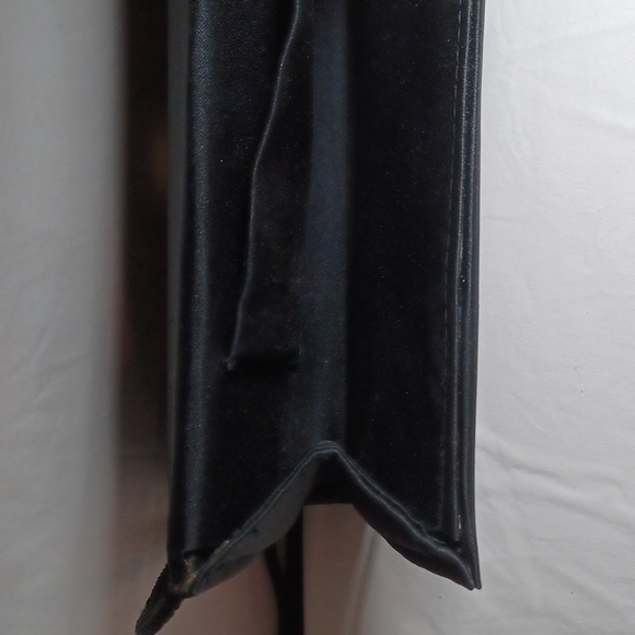 Vintage Satin Black Bow Mini Bag - Picture 10 of 12